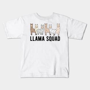 Llama Squad Kids T-Shirt